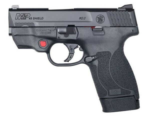 Smith & Wesson M&P45 Shield M2.0 45 ACP, 3.3", White-Dot Sights, Crimson Trace Red Laser