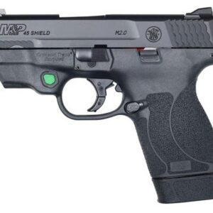 Smith & Wesson M&P45 Shield M2.0, 45 ACP, 3.3" Barrel, Green Crimson Trace Laser