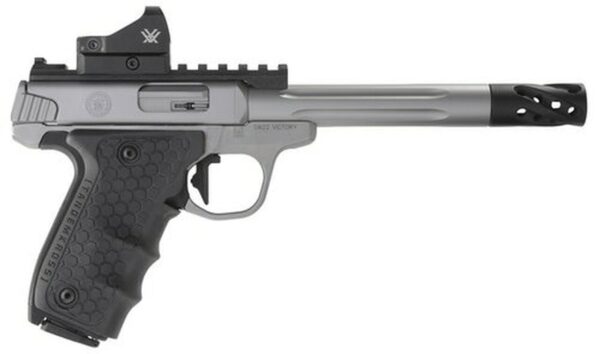 Smith & Wesson SW22 Victory Performance Center 22LR 6" Fluted Barrel Target Wred Dot Sight And Muzzle Brake