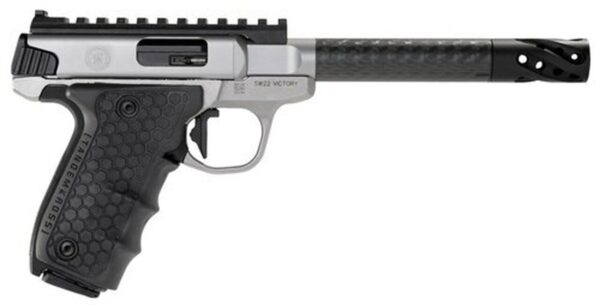 Smith & Wesson SW22 Performance Center Victory Target 22LR, Single 6" Carbon Fiber, Black Polymer Grip Stainless Steel, 10rd
