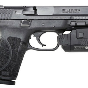 Smith & Wesson M&P M2.0 Compact, 9mm, 4", 15rd, Crimson Trace Rail Master, Manual Safety, Black