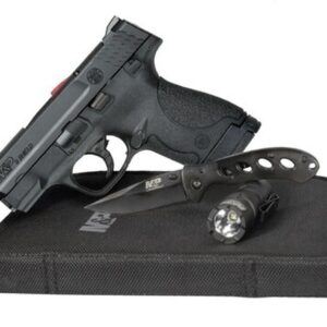 Smith & Wesson M&P9 Shield 9mm *CA* EDC Kit, 3.1" Barrel, Fixed Sights, Black, 2x 8rd