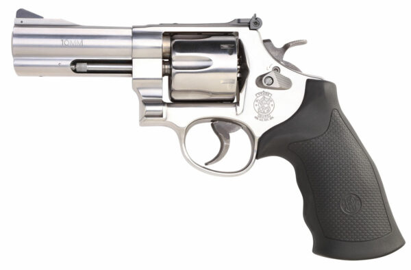 Smith & Wesson 610 10mm, 4" Barrel, Black Synthetic Grip, Stainless Steel Finish 6rd