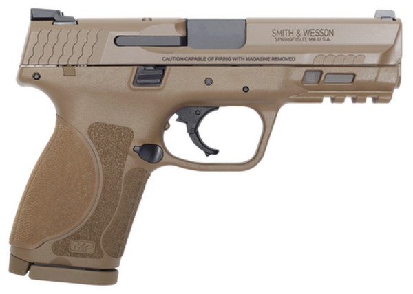 Smith & Wesson M&P9C M2.0 9mm, 4" Barrel, NTS Flat Dark Earth, 15rd