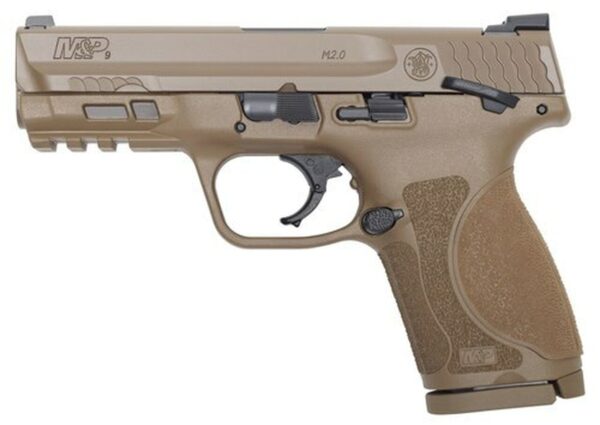 Smith & Wesson M&P9C M2.0 9mm, 4" Barrel, TS Flat Dark Earth, 15rd