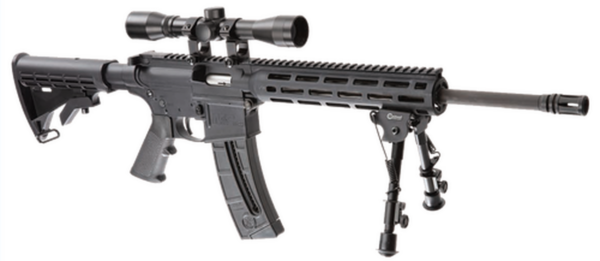 Smith & Wesson M&P15-22 Sport II 22 LR, 16.5" Barrel, 4X32 Scope, Caldwell XLA Bipod, M-Lok, 10rd, CA Compliant