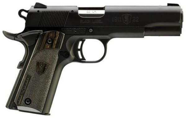 Browning 1911-22 Compact Black Label 22LR 3.5" Black Laminate Grip