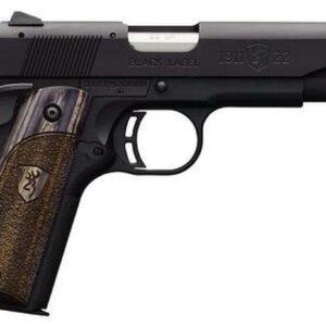 Browning Black Label Gray Compact 1911, 22LR, 3.62", 10rd, Combat Sights