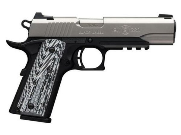 Browning 1911-380 Black Label Pro with Rail Single 380 ACP, SS, Rail