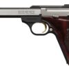 Browning Buck Mark, Medallion Rosewood 22 LR, 9.5" Barrel, Aluminum Frame, Stainless Finish, Rosewood Grip, 10Rd