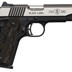 Browning Black Label Medallion Pro, .380 ACP, 4.25", 8rd, Stainless Steel