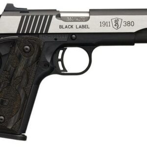 Browning Black Label Medallion Pro 1911, .380 ACP, 4.25", 8rd, Night Sights
