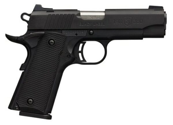 Browning Black Label Special Compact 1911, .380 ACP, 3.625", 8rd, Black