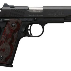 Browning 1911 Black Label, .380 ACP, 3.625", 8rd, Wood Grips, Black