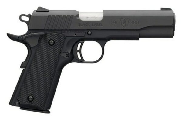 Browning 1911 Black Label, .380 ACP, 4.25" Barrel, 8rd, Black