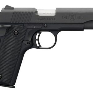 Browning 1911 Black Label, .380 ACP, 3.625" Barrel, 8rd, Black