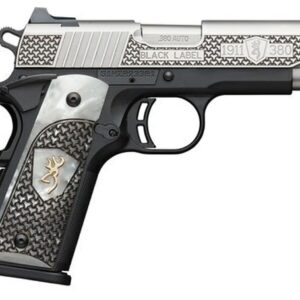 Browning 1911-380 Black Label, .380 ACP, 3.62" Barrel, 8rd, Pearl Grips, Black/Stainless