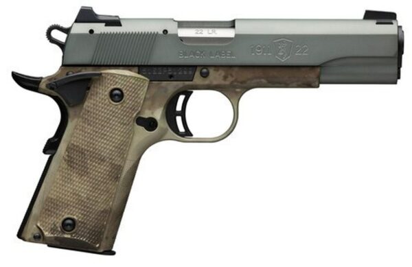 Browning 1911 Black Label, .22 LR, 4.25" Barrel, 10rd, ATACS-AU