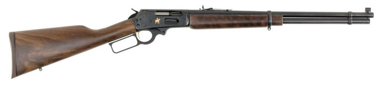 Marlin 336TDL Texan Deluxe, Engraved Receiver, B Grade Walnut SG Stock, Blued, 6-Shot Tubular Mag, Marbles Sights,6rd