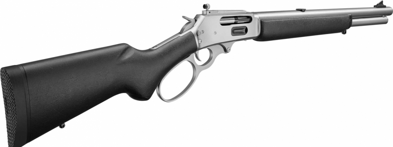 Marlin 1895 Trapper 45-70, 16.5" SS Barrel, Skinner Sights, Big Loop Lever, Black Stock