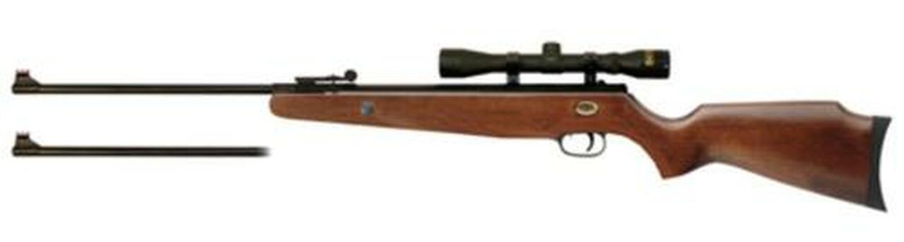 Beeman Grizzly X2 Air Rifle Break Open DC .177/.22 Black, Scope