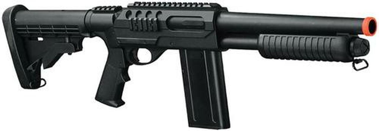 Crosman R71 Soft Air Rifle Electronic Fully-Auto 6mm, Airsoft Black/Clear