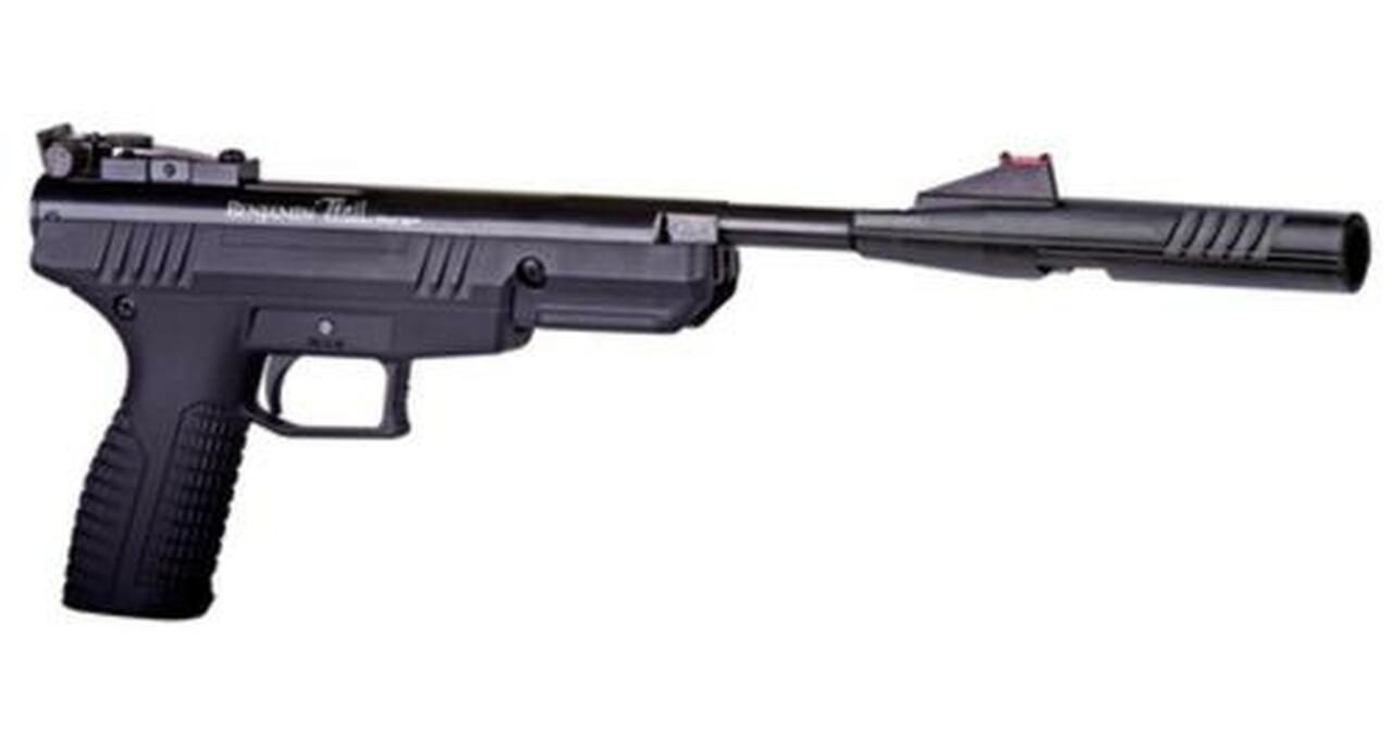 Crosman Air Guns Trail Nitro Piston Break Barrel Pistol .177 Caliber Rifled Barrel Fiber Optic Front Sight Fully Adjustable Rear Sight Black
