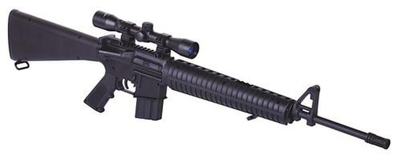Crosman 30060 NP Air Rifle Break Open .177 Pellet Black, 4x32mm Scope