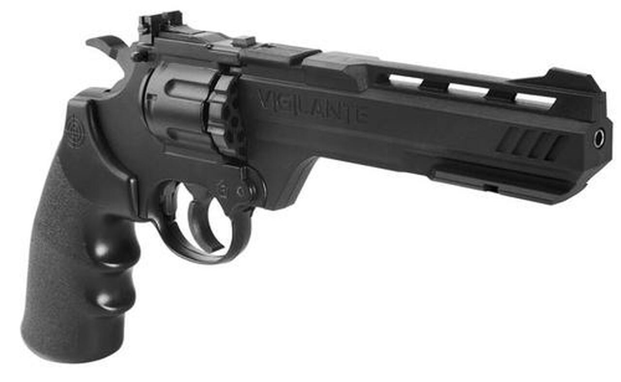 Crosman Vigilante Air Pistol Revolver/Repeater .177 & BBs Black