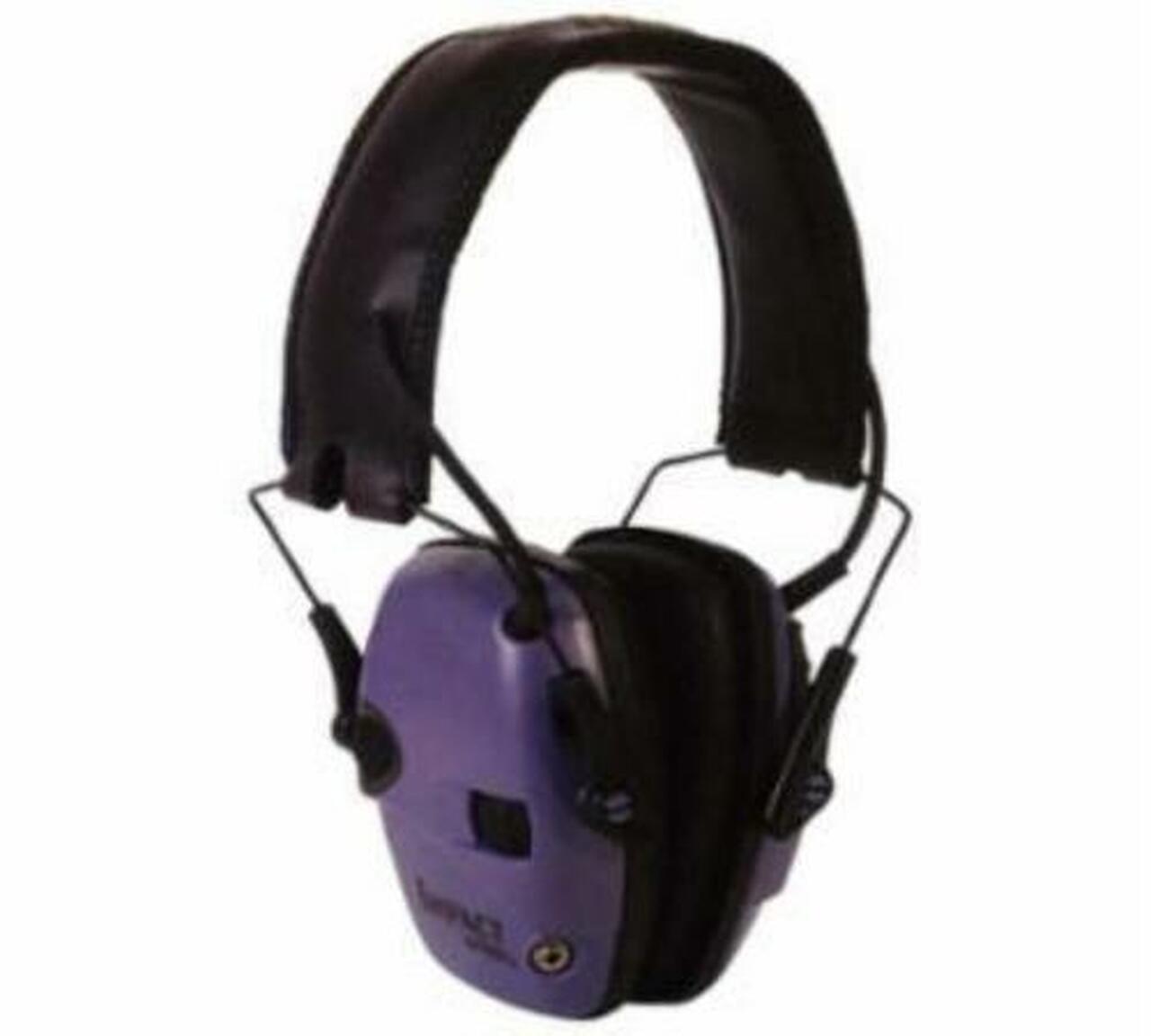 Howard Leight Impact Sport Folding Electronic Earmuff Purple Earcups