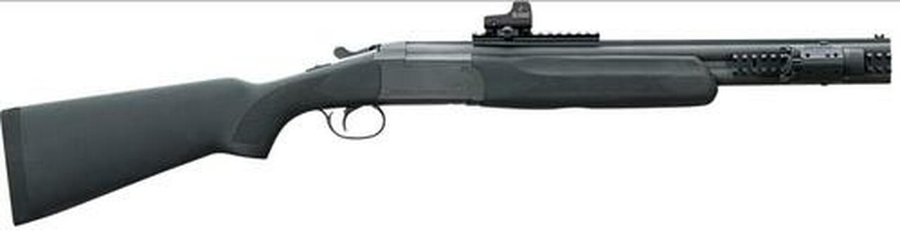 Stoeger Double Defense O/U, 20g 20" Barrel, Black-Finished Walnut Stock, Green Fiber Optic Front Sight