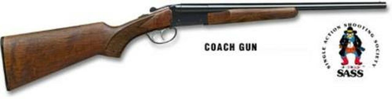 Stoeger Coach Gun SxS, A-Grade Satin Walnut, Blue .410 Ga, 20" Barrel