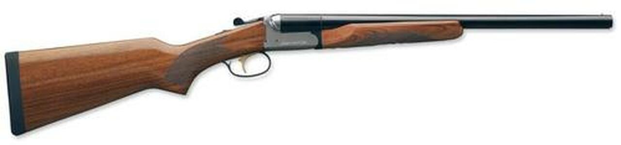 Stoeger Coach Gun Supreme SxS, AA-Grade Gloss Walnut, Blue/Stainless Receiver 20 Ga, 20