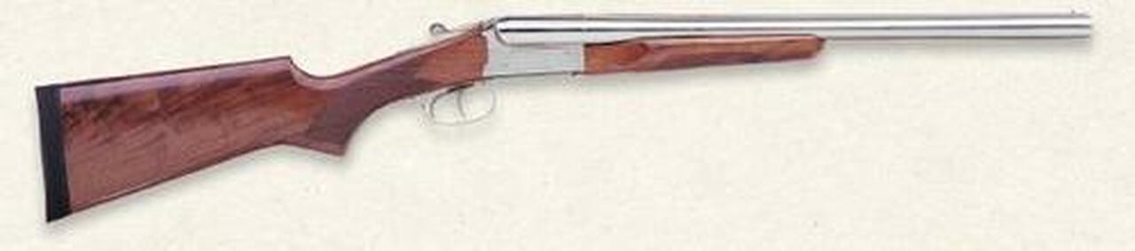 Stoeger Coach Gun SxS 12 Ga, 20" Barrel, AA-Grade Gloss Walnut, Polished Nickel