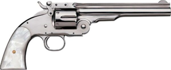 Uberti 1875 No. 3 2nd Model Top Break, .45 Colt, 3.5", Nickel/Pearl Grip