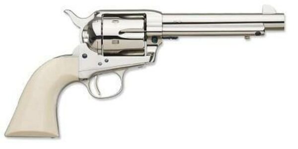 Uberti 1873 Cattleman Nickel-Ivory (Cody) 45 Colt 4 3/4