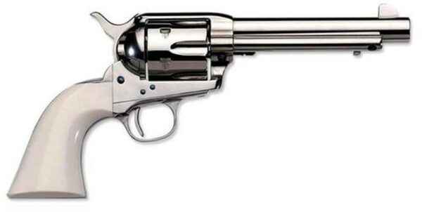 Uberti 1873 Cattleman Cody .45 Colt, 7.5", Polished Nickel, Ivory Grip