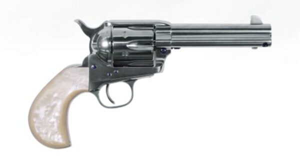 Uberti Doc 1873 Single Action Cattleman New Model, .45 Colt, 4.75", Nickel-Plated