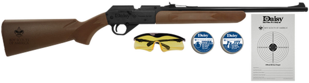 Daisy Boy Scout Air Rifle Pump .177 Pellet/BB Brown Synthetic Stock