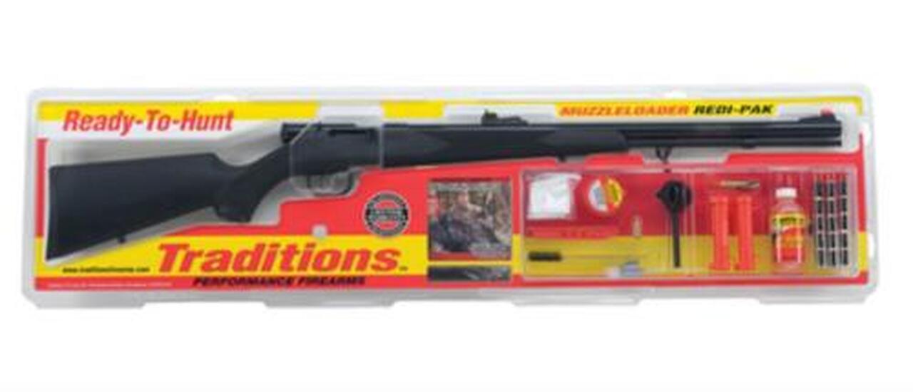 Traditions Break Open 50 Cal 24" Barrel Adjustable Fiber Optic Synthetic Stock