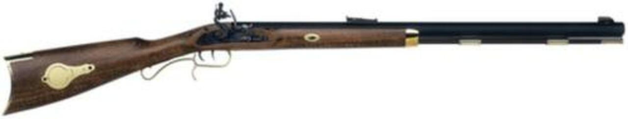 Traditions Black Powder Hawken Woodsman Muzzleloader .50 Caliber Flintlock 28" Octagonal Barrel Brass Furniture Double Set Trigger Select Hardwood Stock