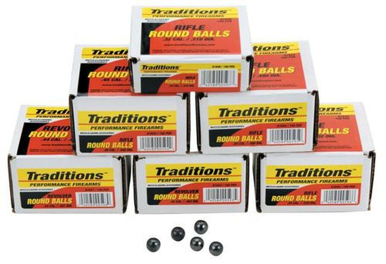 Traditions Revolver 44 Black Powder 140gr, 100 .454