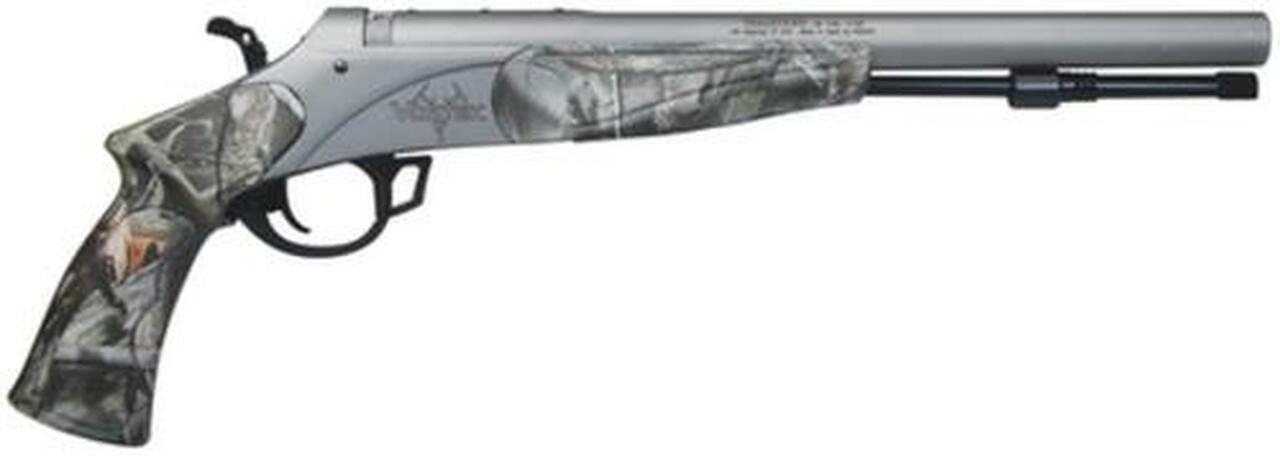 Traditions Black Powder Vortek Black Powder Pistol .50 Cal 13" Tapered Barrel CeraKote Finish Reaper Buck Camo Composite Soft Touch Stock