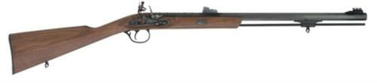 Traditions Black Powder Deerhunter Muzzleloader .50 Caliber Flintlock 24" Blue Octagonal Barrel Williams Metal Fiber Optic Sights Hardwood Stock