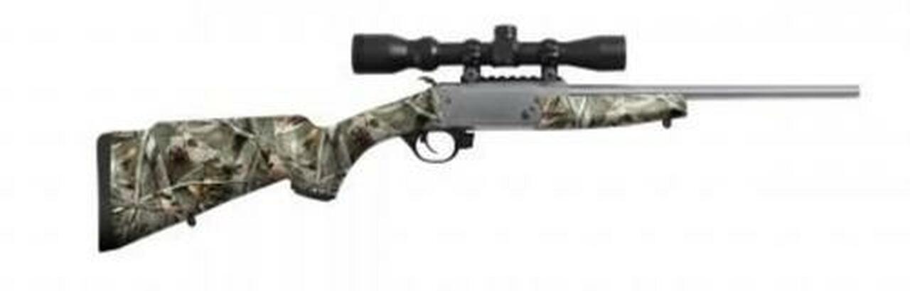 Trad Crackshot BO 22LR 16.5" 1rd Reaper Buck Synthetic Stock Cerakote, 4x32