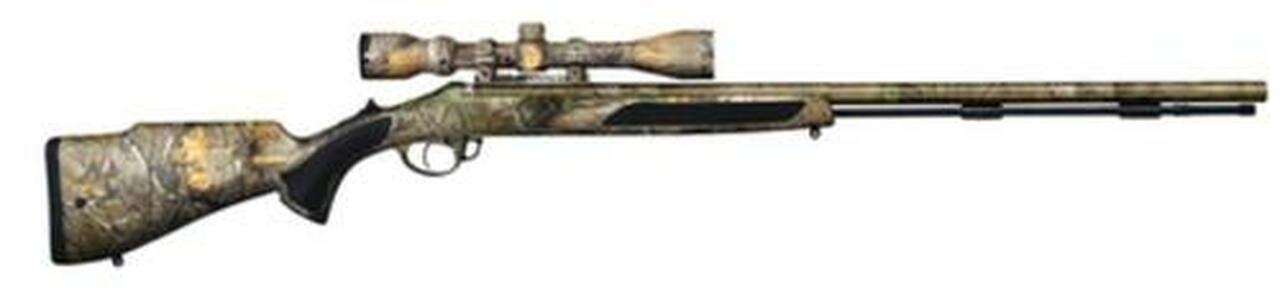 Traditions Black Powder Vortek StrikerFire LDR .50 Caliber 30" Barrel TAC2 Trigger 3-9x40mm Scope Hogue Overmold Soft Touch Stock Full Realtree Xtra Camo Coverage