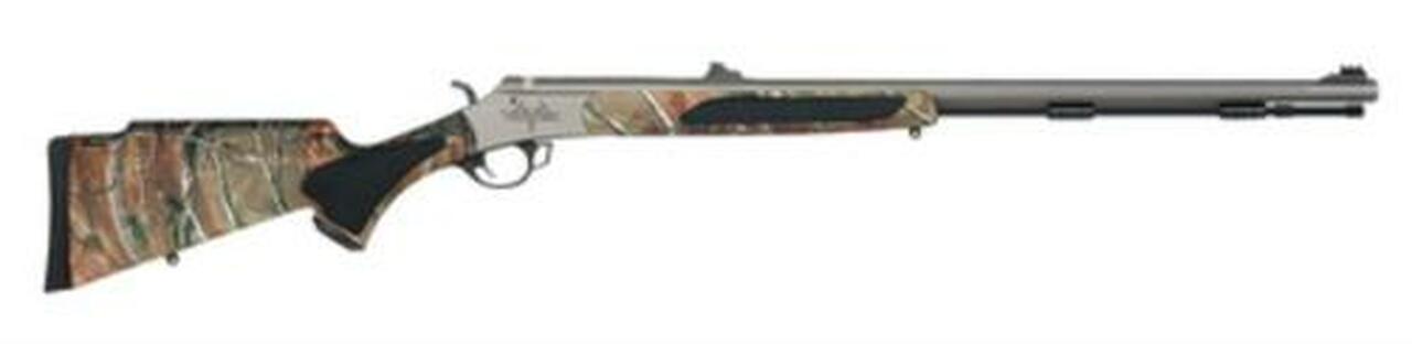 Traditions Black Powder Vortek Ultralight .50 Caliber 28" Barrel CeraKote Finish Williams Metal Fiber Optic Sights Realtree AP Hogue Overmold Soft Touch Stock