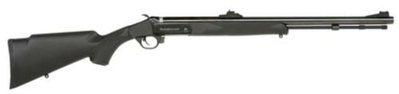 Traditions Black Powder Buckstalker Accelerator Break-Open Muzzleloader .50 Caliber 24" Barrel Blue Finish TruGlo Fiber Optic Sights Black Stock