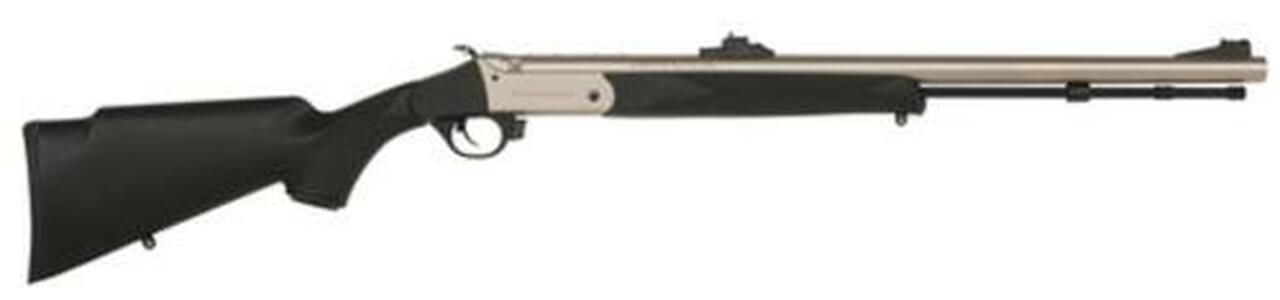 Traditions Black Powder Buckstalker Accelerator Break-Open Muzzleloader .50 Caliber 24" Barrel CeraKote Finish TruGlo Fiber Optic Sights Black Stock