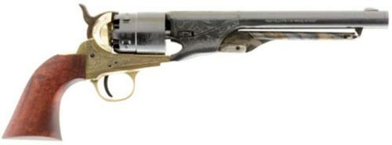Traditions 1860 Army Engraved Revolver (Inline) 44 Black Powder 8" Top